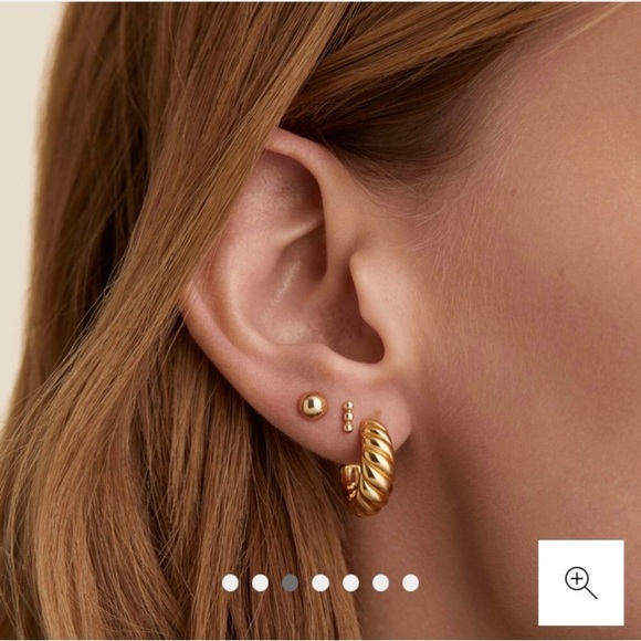 Mejuri Jewelry - *Never worn* Mejuri croissant gold dome hoops
